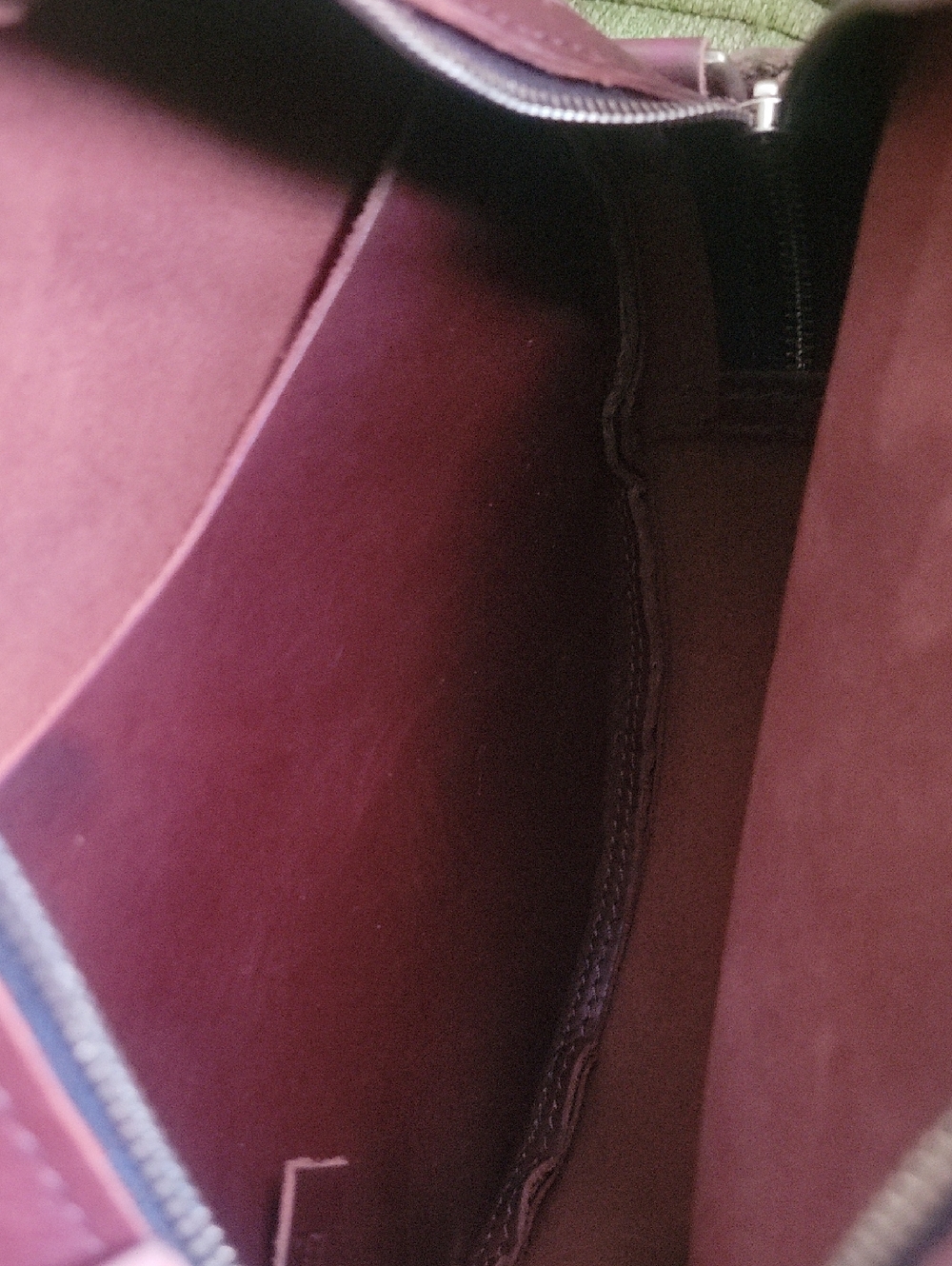 Portland Leather Round Crossbody Bag in Cognac Brown - Picture 11 of 13